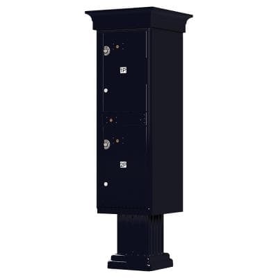 #1590-T1V Florence Classic Decorative 2 Unit Outdoor Parcel Locker Model
